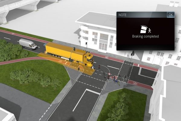 News ab Juni: Active Sideguard Assist S1X von Mercedes-Benz Trucks